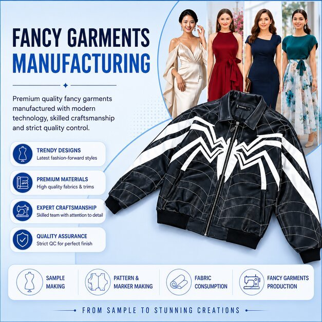 Fancy garments manufacturing and production
